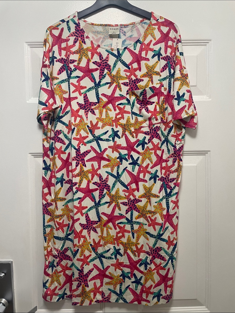 Soma Fishing For Stars Print Cool Night Nightshirt